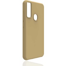 noktaks - General Mobile GM 20 Pro - Kılıf Mat Soft Esnek Biye Silikon - Gold - T14807