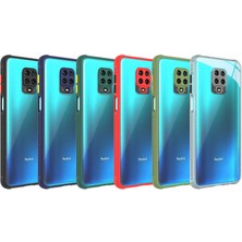 Kilifone - Xiaomi Redmi Note 9s - Kılıf ​​kenarları Tırtıklı Renkli Düğmeli Kaff Kapak