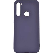 noktaks - Xiaomi Redmi Note 8 - Kılıf Mat Soft Premier Silikon Kapak - Lacivert - T10058
