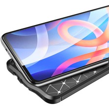 Kilifone - Xiaomi Poco M4 Pro 5g - Kılıf Deri Görünümlü Auto Focus Karbon Niss Silikon Kapak