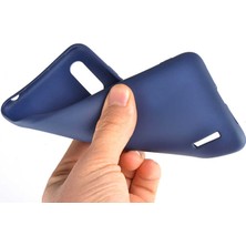 noktaks - Xiaomi Mi 9 Lite - Kılıf Mat Soft Premier Silikon Kapak - Saks Mavi