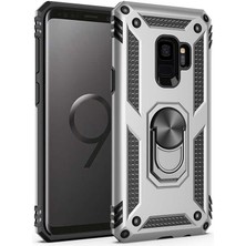 Kilifone - Galaxy S9 - Kılıf Yüzüklü Çift Katman Zırh Tank Vega Kapak