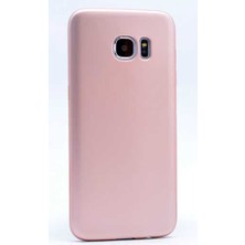 noktaks - Samsung Galaxy S7 Edge - Kılıf Mat Soft Premier Silikon Kapak - Saks Mavi - T1712