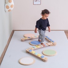 Orfis Kids Montessori Doğal Ahşap Denge Kirişi