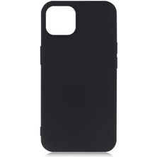 kilifone - Apple iPhone 13 - Kılıf Mat Soft Premier Silikon Kapak - Siyah - T18528