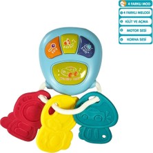 NillyToys Işıklı ve Müzikli Anahtarlık Eğitici Interaktif Bebek Piyanosu Oyuncak