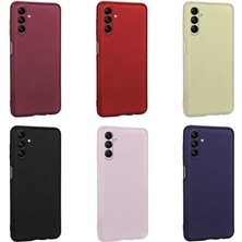 noktaks - Samsung Galaxy A04S - Kılıf Mat Soft Premier Silikon Kapak - Kırmızı