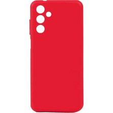 noktaks - Samsung Galaxy A04S - Kılıf Mat Soft Esnek Biye Silikon - Kırmızı - T24687