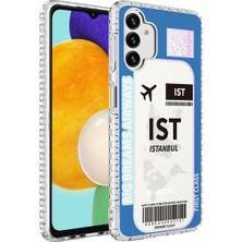 kilifone - Samsung Galaxy A04S - Kılıf Airbag Kenarlı Renkli Desenli Silikon Elegans Kapak - NO4 - T25713