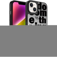 noktaks - Apple iPhone 14 Plus - Kılıf Aynalı Desenli Kamera Korumalı Parlak Mirror Kapak - Love - T26791