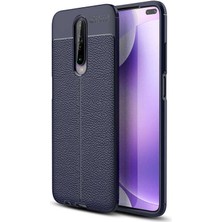 Kilifone - Xiaomi Poco X2 - Kılıf Deri Görünümlü Auto Focus Karbon Niss Silikon Kapak