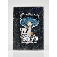 Melnio Tokyo Siyah Simli Defter