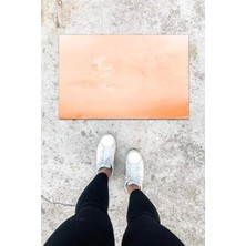 Miraxx Dijital Baskı Pembe Düz Desen Kapı Önü Paspası K-1017