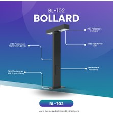 Quark Lighting Özel Reflektörlü Bollard Aydınlatma Antrasit BL102