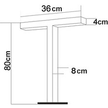 Quark Lighting Özel Reflektörlü Bollard Aydınlatma Antrasit BL102