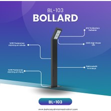 Quark Lighting Özel Reflektörlü Bollard Aydınlatma Antrasit BL103