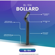 Quark Lighting Özel Reflektörlü Bollard Aydınlatma Antrasit BL104