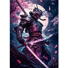 Ti Play Samuray Dolunay Vakti 60X85 8684660336352 Pvc Çerçevesiz Tablo