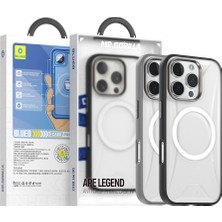 BLUEO iPhone 16 Pro Max Ape Legend Serisi Magsafe Uyumlu Gri Anti-Drop Telefon Kılıfı