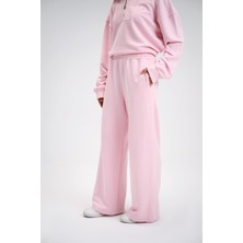 Kadın Timeless Pembe Bol Paça Eşofman Altı