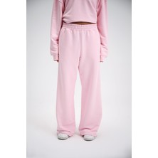Kadın Timeless Pembe Bol Paça Eşofman Altı