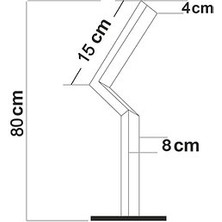 Quark Lighting Özel Reflektörlü Bollard Aydınlatma (Çift Yönlü) Antrasit BL110