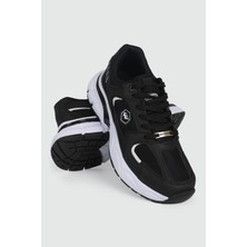 Çiğdem Kundura Çiğdem Kalın Taban Yürüyüş-Koşu Günlük Spor Ayakkabı - Siyah-Beyaz - 39