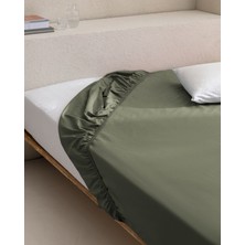 Madame Coco Manon King Size %100 Pamuk Ranforce Lastikli Çarşaf - Yeşil