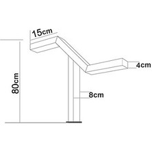 Quark Lighting Özel Reflektörlü Bollard Aydınlatma Antrasit BL111