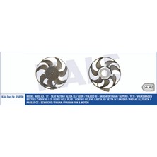 Fan Motoru Sağ [ Volkswagen Caddy Iii , Golf (V-Vi) , Plus , Jetta (Iii-Iv) , Passat , Scirocco , Touran 200W 295Mm ] 12