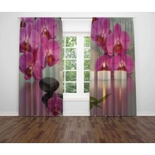 Miraxx Özel Tasarım Dekoratif Baskı Salon Mutfak Oturma Odası 3D Baskılı Fon Perde 145