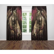 Miraxx Özel Tasarım Dekoratif Baskı Salon Mutfak Oturma Odası 3D Baskılı Fon Perde 341