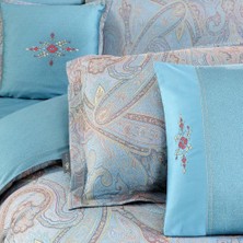 Sarev Athena Jakarlı Nevresim Takımı King Size , .mavi