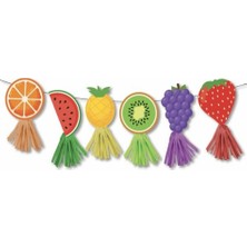 Parti Sürprizi Meyveler Teması Dekoratif Banner Süs