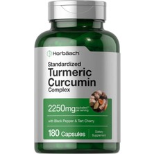 Turmeric Supplement With Black Pepper 2250 mg 180 Capsules