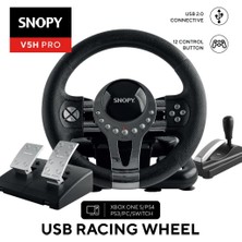 Snopy V5H Pro Xbox One S/ps4/ps3/pc/swıtch Metalik Pro Oyuncu Direksiyonu