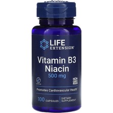 Life Extension Vitamin B3 Niacin 500 Mg 100 Kapsül