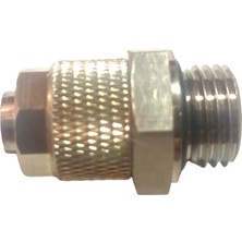 Kiegs 1/4 Diş Sıkma Nipel 10MM Hortum Için Metal  (1 Adet)