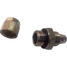 Kiegs 1/4 Diş Sıkma Nipel 10MM Hortum Için Metal  (1 Adet)