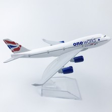 Banbo1 British 747 16CM Alaşım Uçak Modeli (Yurt Dışından)