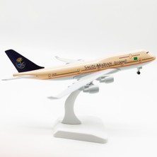 Banbo1 Suudi Boeing 747 20CM Alaşım Uçak Modeli (Yurt Dışından)