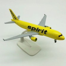 Banbo1 American Spirit Airlines 320 20CM Alaşım Uçak Modeli (Yurt Dışından)