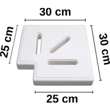 Er Kalıp Havuzavm-25 cm Düz Desen 90º Köşe Parçası