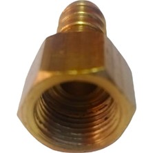 Kiegs 1/4 Diş  Dişi  Nipel, 10MM Hortum Için   (2 Adet) Pirinç