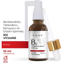 Voop Vitamin B12 Methylcobalamin | 1000 µg (mikro gram) Sprey-Damla - 10 ml