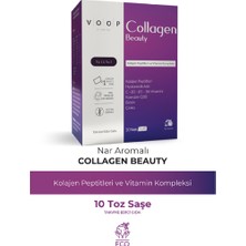 Voop Collagen Beauty Yüksek Biyoaktif Hidrolize Kolajen %100 Saf Ve Doğal - 10 Toz Saşe