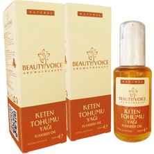 Beauty Voice Saf Keten Tohumu Yağı - Losyon Pompalı Şişe 100 ml - Kilitli Başlık - 2'li