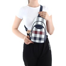 Silver & Polo Beyaz - Laci SP959 Kadın Bel Çantası