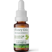 Flowy Citronella Yağı Limon Otu Yağı 10ML