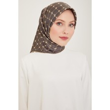 Belli Twill Ipek Eşarp - 4006-07 Füme